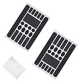 HXHWKEN 2Pcs Fahrrad Schutzfolie Fahrrad Kettenstreben Aufkleber Fahrradrahmen Schutz Aufkleber für Rahmenschutz Mountainbike Rennrad MTB BMX, Carbon Schwarz