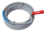 ROTHENBERGER Industrial Reinigungsspirale mit Kralle, Länge 5 m, Ø 9 mm - (Ø x L) 9 mm x 5 m,1500000140