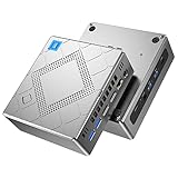 Mini PC Intel Core i5-12450H (bis zu 4,40 GHz), 16GB DDR4 512GB SSD Mini Desktop PC Windows 11 Pro, Mini Computer mit Intel Iris XE Graphics, 2X HDMI + VGA 4K UHD Triple Display, 4X USB 3.0, WiFi 6.