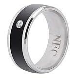 Smart NFC Multifunktionsring, Universal Wear Finger Digital Ring Magic Wearable Device Universal für Mobiltelefon(size9)