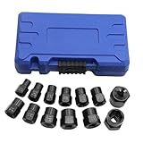 Schraubenausdreher-Set - Schockfestes Schrauben- und Mutternentferner-Set - Präzises Entfernungswerkzeug Mit Rutschfestem Ergonomischem Griffdesign Für Kfz-Werkstatt Achsabfluss Induktion