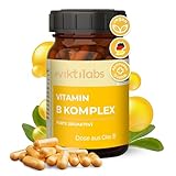 NEU - Viktilabs© Vitamin B Komplex Forte - 4-Monats-Vorrat - 120 Kapseln | Mit B1, B2, B3, B5, B6, B7, B9, B12 | Bioaktiv, Vegan, hochdosiert | Entwickelt & Laborgeprüft in Deutschland