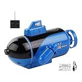 RC -U -Boot -Spielzeug -Hochgeschwindige wasserdichte Fernbedienungsboot | Wiederaufladbares RC -U -Boot für Kleinkindmädchen Kinder, Outdoor Activity Fun Lake Pond Game