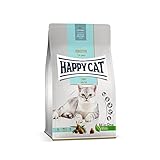 Happy Cat 70603 - Sensitive Adult Light - Trockenfutter mit Geflügel für übergewichtige Katzen und Kater - 1,3 kg Inhalt