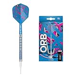 Target Darts Orb 12 80% Wolfram Softdarts-Set (22gr - Dartpfeile) Silber, Blau und Pink