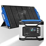 Solar Generator 518 Wh 500 W Portable Power Station with Solar Panel 100 W Foldable Battery Power Bank Balcony Power Station with LED Light