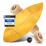 Surfin Balance Board - einzigartiges Board inkl. Rolle, Halbkugel und Balance Ball - Surf Balance Board - Gleichgewichtstraining - Balance Board Kinder - Balance Board Holz