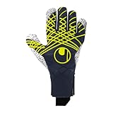 uhlsport Fußball Torwarthandschuhe Prediction Supergrip+ HN, 8.5, Marine/weiß/Fluo gelb