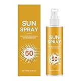 Sonnenspray, Transparentes Spray, Spraylotion SPF 50 -Mineralisches Sonnenschutzspray für Kopfhaut LSF 30+, nicht kleben, Bio Sonnencreme für die ganze Familie – Sonnenspray Gesicht und Körper (1PC)
