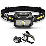 Nitecore NU35 Stirnlampe LED Wiederaufladbar - Dual Power Hybrid - LED 460 Lumen - IP66 Wasserdicht/Stirnlampe Rotlicht ([ SCHWARZ ])