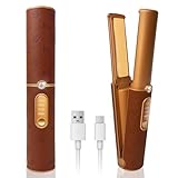 Kabelloses Haarglätteisen 2-in-1, Tragbares Glätteisen mit 5000mAh Akku, Schnelle Aufheizung auf 210°C/410°F, Reise-Haarglätteisen für Glätten und Locken (Urban OL)
