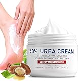 Urea Creme 40 Prozent für Füße und Hände, Harnstoffcreme gegen Trockene Haut, Urea Fußcreme für Fersen, Knie, Ellbogen und Zehen, Fußcreme Trockene Füße, Schrundensalbe Füßes, 150g Pflegecreme