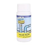 LUCKDANO Drain Cleaner Pulver Lösungsmittel Tensid für Verstopfte Rohre Toilettenreiniger Abflussöffner mit Nicht Korrosive Formel für die Küche Waschbecken Duschbadewanne