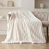 TFCIOD Kuscheldecke Flauschig Decke, Korddecke Wohndecke, Weiche Wolldecke, Fleecedecke Für Zimmer Deko, Blanket Sofadecke Tagesdecke, Doppel Dicke Warme Wohn- & Kuscheldecken (Wollweiß, 100x160cm)