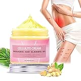 Cellulite Creme, Senfsalbe Anticellulite Creme, Anti-Cellulite-Massagecreme, Senfsalbe Gegen Cellulite,Zum Formen Von Taille Bauch Und Gesäß,100g