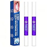 2 Stück Zahnaufhellung Stift,Zahnaufhellung Stift Bleaching Zähne,Zahnweiss Bleaching Anwendungen,Schnelles Zähne Aufhellen Effektiv Flecken Entfernen Weiße Zähne zu Hause,Violett