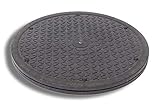 chi-enterprise robuster Twister (Drehteller) für Chi-Massage-Geräte wie Chi Vitalizer, Energizer, Sun Ancon, Chi Sun | Drehscheibe schwarz Durchmesser 25 cm | Besonders dünn: 17mm