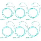 EXCEART 6 Stücke Sauerstoffbrille Nasenbrille Sauerstoff Nasenkanüle weich Kunststoff Sauerstoffbrillen Nase Stutzen O2 Schlauch Zubehör für Erwachsene 150cm Schlauch
