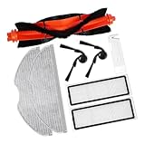 For Xiaomi Robot Vacuum S40C E101 Ersatzset, Hauptseitenbürste, Wischtuch, mehrere Bürsten und zur Reinigung