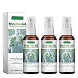 3 Pcs Lungenspray Asthmaspray Rezeptfrei Lungenreinigung Lungenreinigungsspray Lung Cleansing Spray Lungenreinigung Herbal Lung Cleansing Spray LungenunterstüTzung Reinigung Lungenspray