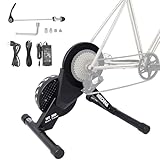 MEGHNA Fahrrad Rollentrainer Klappbarer Fahrradrolle Indoor Bike Trainer Heimtrainer Smart Bike Trainer Direktantrieb kompatibel mit 26-29 Zoll/700C Räder