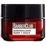 L'Oréal Men Expert Bartbalsam Bart + Haut für Männer, Unterstützung beim gesunden Bartwachstum, Bartpflege für Herren mit ätherischem Zedernholzöl, Barber Club, 1 x 50 ml