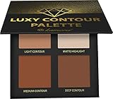 Contouring Palette Contour Kit Puder Makeup - 4 Besondere Matte Farben Mit Spiegel - Für Helle & Dunkle Haut - Vegan, Tierversuchsfrei - Perfekte Geschenkidee