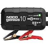 NOCO GENIUS10, 10A Intelligentes Batterieladegerät, 6V/12V Ladegerät, Erhaltungsladegerät und Desulfator mit Temperaturkompensation