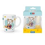 Trötsch BOBO Siebenschläfer Kindertasse blau Geschenktasse aus Porzellan: Kindergeschirr Tasse Porzellan Geschenk Geschenkidee Kinder Lieblingstasse