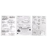 MAPHRWZ Wiederverwendbarer TPR-Klebeaufkleber, Mehrzweck-Bastelkleber für Tagebücher, Fotoalben, Grußkarten, Einladungen, Umschläge, handgefertigte Dekoration, umweltfreundlich,