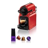 Krups Kaffeemaschine Nespresso Inissia, Rot, Espressokocher für Kaffeepads YY5506FD