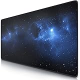 TITANWOLF XXL Mauspad Gaming 900x400 mm XXL Mousepad groß mit Motiv - Tischunterlage Large Size - verbessert Präzision und Geschwindigkeit - auch für Roccat Razer Logitech Maus und Tastatur - Space