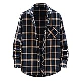 Kariertes Hemd für Herren, bequeme Streetwear, Sommer, weiches und bequemes T-Shirt, Übergröße, normale Oberteile,, dunkelblau, 28