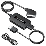 SUNNATCH Scart auf HDMI Konverter mit HDMI und Scart Kabel, Männlich Scart to HDMI Adapter, Scart zu HDMI Konverter, Scart Eingang HDMI Ausgang konverter