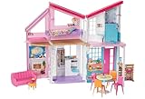 Barbie Malibu Haus, zweistöckige Traumvilla, mit 6 Zimmern,...