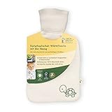 GRÜNSPECHT Naturkautschuk-Wärmflasche mit Bio-Bezug aus...