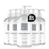 OSAVITA® Handhygiene Gel, Desinfektionsgel in Spenderflasche, schützt und pflegt, Wirksamkeit geprüft nach EN 14476, 500 ml (8er Pack)