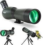 Spektiv für Zielschießen - HD Spektiv mit Stativ Tragetasche & Smartphone Halterung - BAK4 Wasserdicht Spektiv für Vogelbeobachtung Jagd Wildlife Scenery Jagd Wildtiere Stargazing (20-60g)