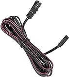 12V Mini-AMP - 2m Kabel mit Stecker + Buchse - Verlängerungskabel Anschlusskabel - schwarz