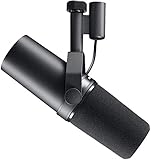 Shure SM7B Dynamisches Gesangsmikrofon für Rundfunk, Podcast und Aufnahmen, XLR-Studiomikrofon für Musik und Sprache, breiter Frequenzbereich, Warmer und weicher Klang - Schwarz