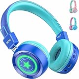 riyo Bluetooth Kinder Kopfhörer(Blau)