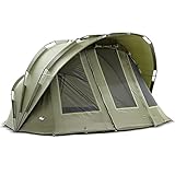 Lucx® Bobcat Angelzelt 2 Mann Bivvy Karpfenzelt 2 Personen Anglerzelt Carp Dome Fishing Tent Campingzelt