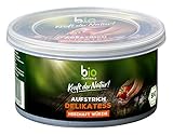 biozentrale Aufstrich Delikatess | 125 g | vegan, gluten- und laktosefrei | herzhaft würziger Brotaufstrich mit Nährhefe | lecker auf Brot, Reis- & Maiswaffeln sowie Knusperbrot