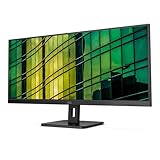 AOC U34E2M - 34 Zoll WQHD Monitor, 100 Hz, 4 ms, Adaptive Sync (3440x1440, HDMI, DisplayPort) schwarz