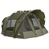 Gebraucht, Lucx® Bivvy Angelzelt Karpfenzelt Leopard, 1, 2, 3 Mann Zelt 10.000mm