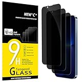 NEW'C 3 Stück, Sichtschutz für iPhone 13 Pro Max,iPhone 14 Plus für Panzerglas (6,7 Zoll) für Panzerglas, Ausgewogener 35-Grad-schutzwinkel mit Augenschutz, Ultra-Haltbare 9H Härte, Blasenfrei