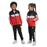 adidas Unisex Kinder Little Kids Tiberio 3-Streifen Colorblock Trainingsanzug, 4-5 Jahre