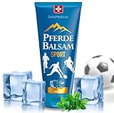 SwissMedicus Pferdebalsam Massage-gel Effektive nach aktivem Sport Kräuterbalsam hergestellt aus 25 Kräuter mit Magnesium Komplex zur Verringerung des Risikos möglicher Muskelkrämpfe