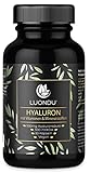 Hyaluron Kapseln hochdosiert 500mg 90 Stück (3 Monate) Hyaluronsäure mit Vitamin C, Zink, Selen, Vitamin B2 - Laborgeprüft, Vegan, hergestellt in DE