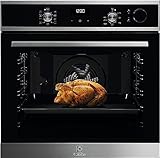 Electrolux SteamCrisp 700 LOC5H40X2 Dampfgarer, Einbauofen, Klasse A, Multifunktions-Backofen, AquaClean Reinigung, LED-Display, Edelstahl